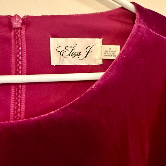 NWT Eliza J Pink Long Sleeve Cocktail Dress Size 16 - Picture 4 of 7
